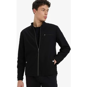 Slim Fit Dar Kesim Dik Yaka Astarlı Fermuarlı Cepli Mevsimlik Baharlık Mont