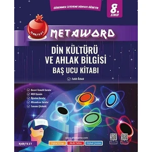 Nartest Yayınevi 8. Sınıf Metaword Din Kültürü ve Ahlak Bilgisi Baş Ucu Kitabı
