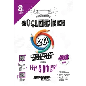 Ankara Yayıncılık 8.Sınıf Fen Bilimleri 20'li Deneme Kitabı Yeni Nesil Sorularla 160 Sayfa