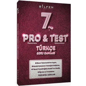 Bilfen Yayınları 7. Sınıf Türkçe Pro&Test Soru Bankası