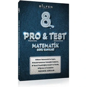 Bilfen Yayınları 8. Sınıf Pro&Test Matematik Soru Bankası
