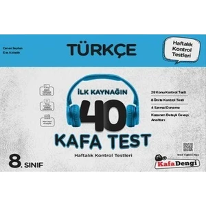 Kafa Dengi Yayınları 8.Sınıf Türkçe Kafa Testi