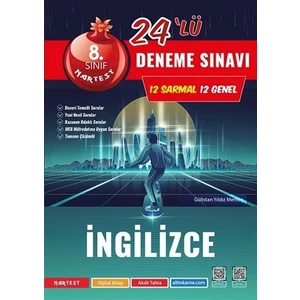 Nartest Yayınevi 8. Sınıf İngilizce 24'lü Deneme Sınavı