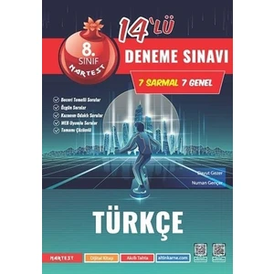 Nartest Yayınevi 8. Sınıf Mod Türkçe 14 Deneme Sınavı