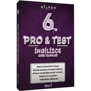 Bilfen Yayınları 6. Sınıf İngilizce Pro&Test Soru Bankası