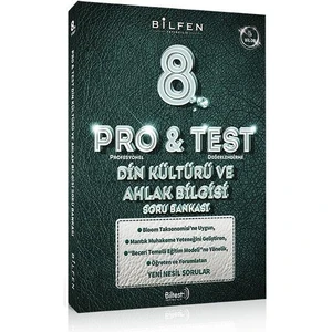 Bilfen Yayınları 8. Sınıf Pro&Test Din Kültürü Ve Ahlak Bilgisi Soru Bankası