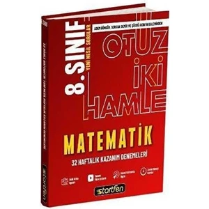 Startfen Yayınları 8. Sınıf Matematik 32 Hamle Haftalık Kazanım Denemeleri