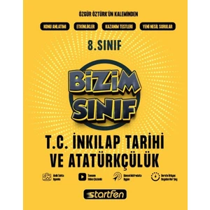 Startfen Yayınları  8. Sınıf T.C. İnkılap Tarihi ve Atatürkçülük Bizim Sınıf Defter
