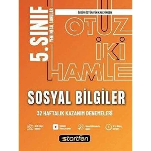 Startfen Yayınları 5. Sınıf Sosyal Bilgiler 32 Hamle Haftalık Kazanım Denemeleri