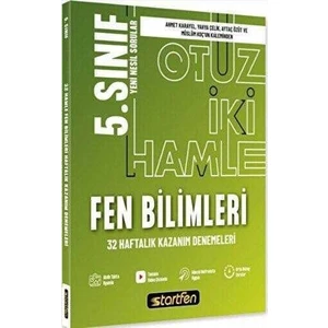 Startfen Yayınları 5. Sınıf 32 Hamle Fen Bilimleri Haftalık Kazanım Denemeleri