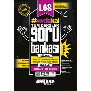 Ankara Yayıncılık LGS 1. Dönem Evde Kal Sayısal + Sözel Soru Bankası Seti