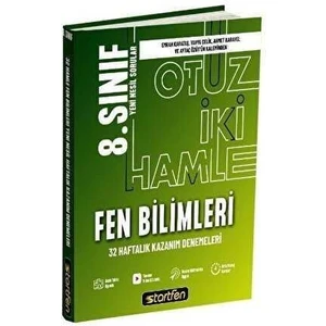 Startfen Yayınları 8. Sınıf Fen Bilimleri 32 Deneme Haftalık Kazanım Denemeleri