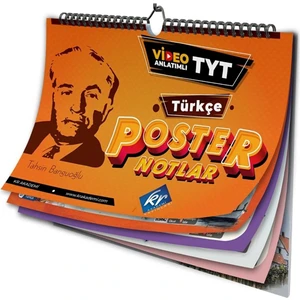 Kr Akademi TYT Türkçe Poster Notlar Eğitim Seti 26 Sayfa Ciltsiz Üniversiteye Hazırlık İçin