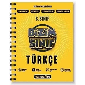 Startfen Yayınları 8. Sınıf Bizim Sınıf Türkçe Defteri