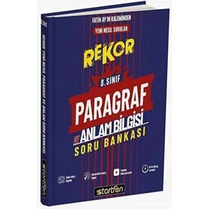 Startfen Yayınları 8. Sınıf Paragraf ve Anlam Bilgisi Sb