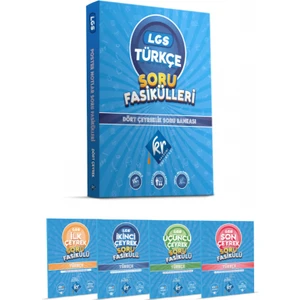 Kr Akademi Yayınları 8. Sınıf Lgs Türkçe Soru Fasikülleri Dört Çeyreklik Soru Bankası  Akademi
