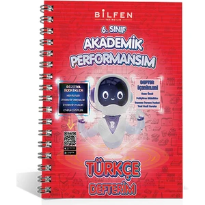 Bilfen Yayınları 6. Sınıf Türkçe Akademik Performansım Defterim  Yayıncılık