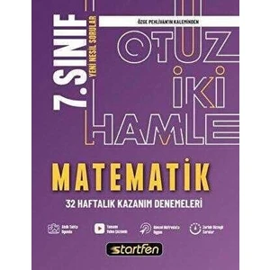 Startfen Yayınları 7. Sınıf Matematik 32 Haftalık Kazanım Denemeleri