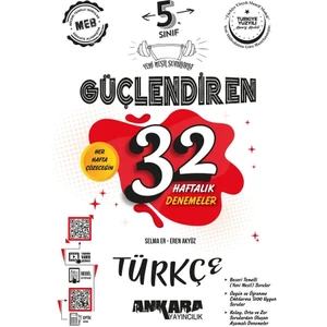 Ankara Yayıncılık 5. Sınıf Türkçe Güçlendiren 32 Haftalık Denemeleri