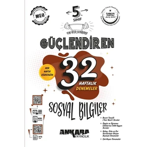 Ankara Yayıncılık 5. Sınıf Sosyal Bilgiler Güçlendiren 32 Haftalık Denemeleri