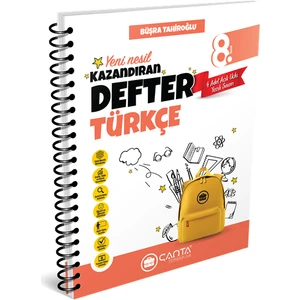 Çanta Yayınları 8. Sınıf Türkçe Okula Yardımcı Kazandıran Defter - Büşra Tahiroğlu