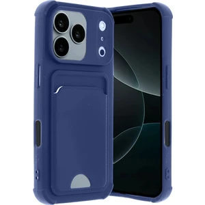 iPhone 17 Pro Max ile Uyumlu Kılıf Tpu Silikon, Kamera Korumalı, Kartlık Bölmeli Card Case