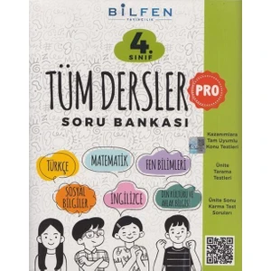 Bilfen Yayınları Pro 4. Sınıf Tüm Dersler Soru Bankası – Kazanımlara Uygun Konu ve Ünite Tarama Testleri Kitabı
