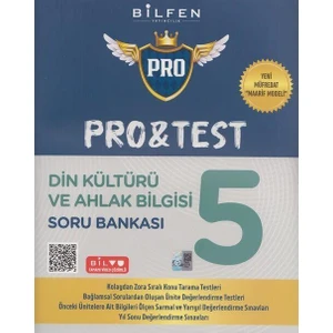 Bilfen Yayınları 5. Sınıf Din Kültürü ve Ahlak Bilgisi Protest Soru Bankası