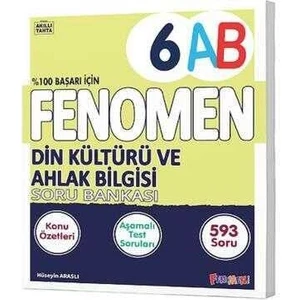 Fenomen Yayınları 6. Sınıf Din Kültürü ve Ahlak Bilgisi (A-B) Konu Özetli Soru Bankası