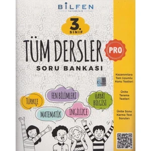 Bilfen Yayıncılık 3. Sınıf Tüm Dersler Soru Bankası 2024 Müfredatına Uygun İlkokul Öğrencileri