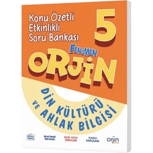 Orjin Okul 2026 5. Sınıf Din Kültürü Konu Özetli Soru Bankası Güncel Müfredat