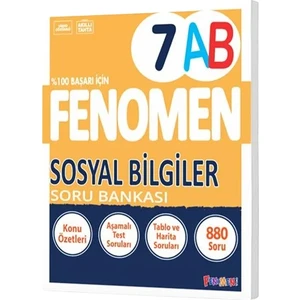 Fenomen Okul 2025 7. Sınıf Sosyal Bilgiler A - B Serisi Konu Özetli Soru Bankası