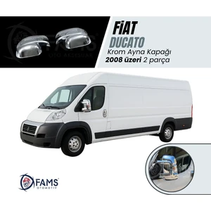Fams Otomotiv  Fiat Ducato Krom Kaplama Ayna Kapağı 2 Parça 2008> (Abs)