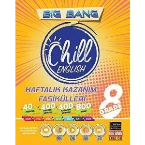 Kırmızı Beyaz Yayınlar LGS 8. Grade Big Bang Chill English Haftalık Kazanım Fasikülleri