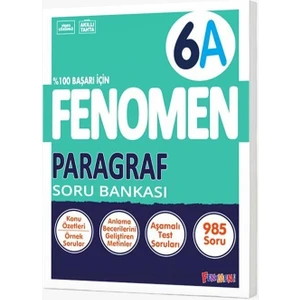 Fenomen Okul 2026 6. Sınıf Paragraf A Soru Bankası Yeni Nesile Kolay Geçiş Güncel Müfredat