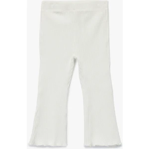 Pamuklu  Beli Lastikli Basic Kadife Ispanyol Paça Tayt