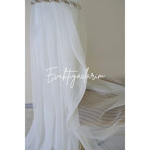 Sıralı Çelik Keten Salon ve Misafir Odalarına Uygun 1/2 Seyrek Pileli Ütü Istemeyen Tül Perde