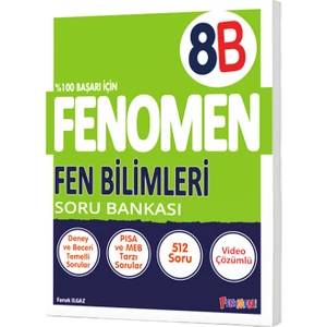 Gama Yayınları Fenomen 8. Sınıf Fen Bilimleri (B) Soru Bankası