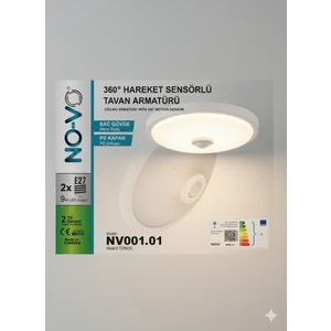 360 Derece PS CAM Hareket Sensörlü Tavan Armatürü Kırılmaz