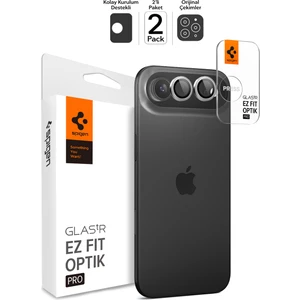 Apple iPhone Air ile Uyumlu Kamera Lens Camı Koruyucu Kolay Kurulum GLAS.tR EZ Fit Optik Pro (2 Adet) Silver - AGL10132