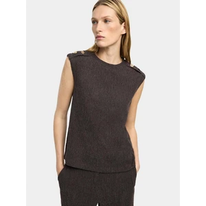 Düğmeli ve Dokulu Üst