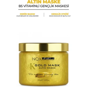 NQX Pull Cosmetic Altın Maske Gold Soyulabilen Collagen B5 Vitamin Gençlik Maskesi 150 ml