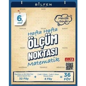 Bilfen Yayınları 6. Sınıf Matematik Ölçüm Noktası Soru Bankası