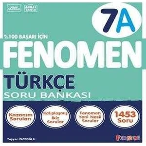 Fenomen Yayınları 7. Sınıf Türkçe Soru Bankası (A)