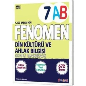 Fenomen Yayınları 2025 7. Sınıf A-B Serisi Din Kültürü Konu Özetli Soru Bankası