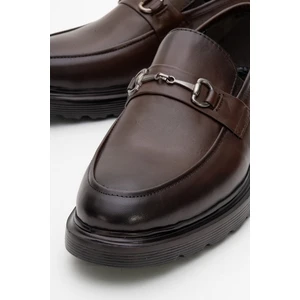 %100 Hakiki Deri, Kalın Tabanlı, Iç Dış Deri Erkek Ayakkabı