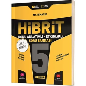 Hız Yayınları 5. Sınıf Matematik Hibrit - Konu Anlatımlı Soru Bankası