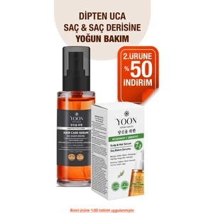 Saç ve Saç Derisi Onarıcı Serum - Keratin - Kolajen - Biberiye ve 7 Aktifli Saç Bakım Kompleksi - 2'li Set
