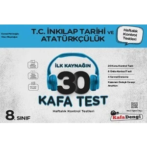 Kafa Dengi Yayınları 8.Sınıf Inkılap Tarihi ve Atatürkçülük Kafa Testi