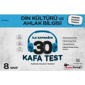 Kafa Dengi Yayınları 8.Sınıf LGS Din Kültürü 30 Kafa Test